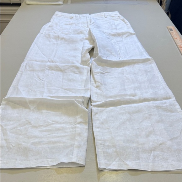 J. Crew Wide-leg Essential pant in linen Size 4 - Picture 3 of 14